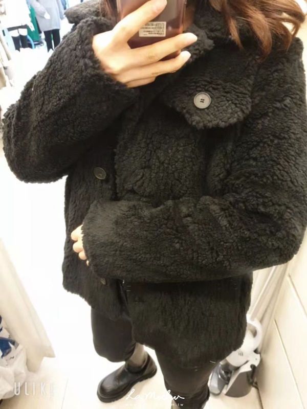 (限量商品)雙口袋羊毛排釦外套